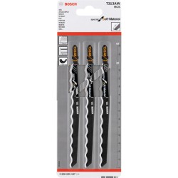 Нож за зеге Bosch T 313 AW Special for Soft Material, 3 бр.